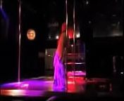 Alina Modelista dancing in a strip club on the stage from pashto stage dance