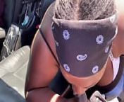 Thot gets mad sucking dick in PUBLIC LOL from ebony thot sucks dick in car
