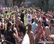 Lots of sexy girl having fun outdoor from outdoor fun party