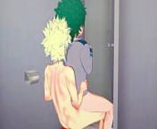 My Hero Academia Yaoi - Midoriya x Bakugou Hard Sex [Handjob, Blowjob and fucked with creampie] - Japanese asian manga anime game porn from midoriya gay