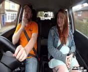 BBW ginger cockrides driving instructor from bbw driving