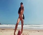 Teen Girl Public Masturbates on a Nude Beach, caresses Feet, and Guy jerks off Dick and Cums from fkk purenudism nudistx video kam wali bai lockde