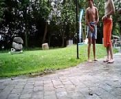 Shy Twinks Enjoy Nudist Outdoor Sauna For The First Time from gay xpormvideo f
