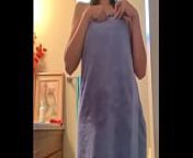 Hot asian cardi out of shower, ready to fuck from nayanthara hot bath towel