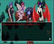Doki Doki Tri-line [Hentai NSFW game] Ep.2 lovely lesbian succubus not so romantic sex from demon cartoon sick sex for bonita x