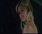 Paris Hilton Stripping in House of Wax from hollywoow movie house of wax sex scene