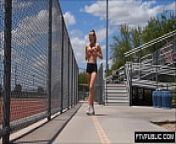 Athletic jogger public nudity from athletics
