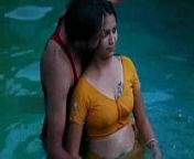 Lovers hot romance in swimming pool from telugu tee