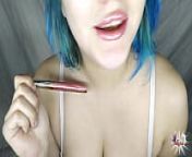 Mouth fetish, I paint my lips with lipstick from painting com nakeddian girl and videsi