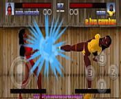 Stripclub showdown big ass black and Latina video game where sexy strippers fight and fuck from cartoon fight