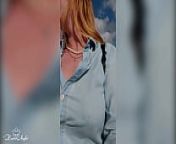 Depraved Blonde Publicly Shows Her Big Tits - Outdoor Nudity from aunty blouse unbutton uncle