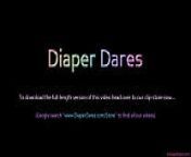 Holly Mason gives you a lap-dance while wearing a nappy sucking a dummy! | (April 2022) from lady diapers