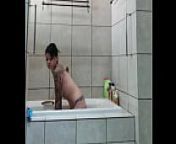 SPYCAM: spying on my stepsister while she takes a bath from andhra hot hidden bath