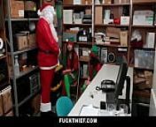 Thief Elves Fucked By Santa in The Security Room from can elf