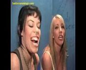 Two White Babes at a Glory Hole from grannies glory hole