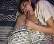 Cute Teen Makes a Sweet Mient and Gloats All My Cum from little homemade