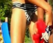 Girl Pees Bikini from nudist pee