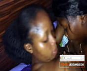 Ebony Amateur Lesbians Upgrade Their Cuddles To Passionate Sex from africans sex