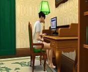 Asian step Brother Sneaks Into His Bed After Masturbating In Front Of The Computer - Asian Family from korean sister s