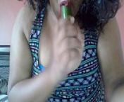 Cool as a Cucumber? from desi bhabhi with red lipstick blowjob