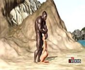 Sexy ebony gets fucked by a black guy on the savage island from kish island sex