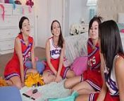 Cheerleaders Jade Nile and Nova Cane Eat Pussy from caned and