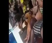 Black girls twerk by the pool from big black ass twerking in sexy wet dress