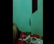 Khmer Hot girl on the bed alone from boob feading on bed