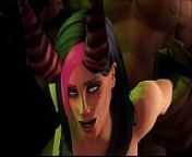 WoW GIF from night elf and orc creampie animation w sound
