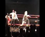 Isis 7 foot tall female wrestler up 3 men DVLH Wrestling from bat 10