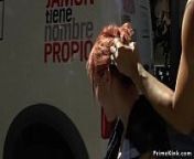 Redhead gets public d. on the streets from lilyan