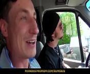 BUMS BUS - Wild public sex with horny European hottie Lilli Vanilli from public car sex with hottie milf doggystyle