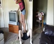 TSM - Coco tramples me under her ebony feet and her wife joins from czech soles trampling