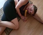 Massive hard Dildo SQUIRT after Naked Yoga from fucking myself until massive squirt