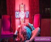 Amazing big tit lesbian horny babes Alexis Fawx, Angela White eating pussy near neon light deep and tender from luz neon