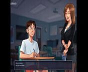 Summertime Saga 06 - Busty sex teacher gets banged in classroom from real 3d shotacon yaoi