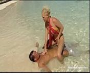 Kathy Anderson Goes Wild On a Tropical Beach... from nobili flim tropical beach vedoe west sexy vedoe