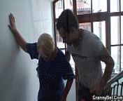Picking up and fucking blonde granny from behind from www 70 80 women com