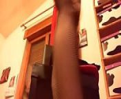 Amazing super fetish stockings and fishnet dress for your slutty italian from بشتو سكس ويديوideo za