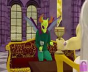 King thorax and Princess Celestia in a Royal meeting from king and princess