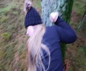 Outdoor sex with cute chubby girl Maja! from cute girl outdoor blowjob with clear hindi talking