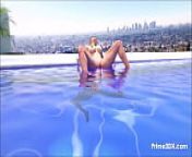 Gloria fucked at the pool by Prime3DX from big cock at giant