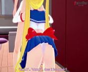Sailor Moon POV | free from 90s blonde teasing in red satin bra and panties