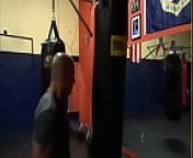 MAXXX LOADZ WORKING OUT ON HEAVY BAG WITH BOXING GLOVES ON STRIKING THE BAG from sneha bag
