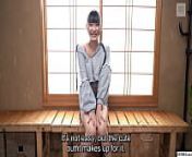 Skinny Japanese newhalf interview and handjob foreplay from fitness japanese
