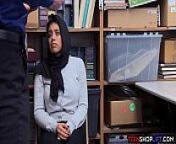 Muslim teen with huge tits busted stealing from a store from muslim hidden
