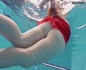 Libuse underwater slut naked body from underwater show