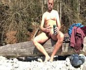 outdoor - a great season of public cum from nudist naturist miss