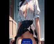 A Sexy Anime Asian Woman with Dripping Wet Pussy from woman anim
