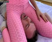 Girl Throat Sitting In Leggings For Spitting In Slave's Mouth and Made Him Swallow Her Saliva (Preview) from spit femdom girl